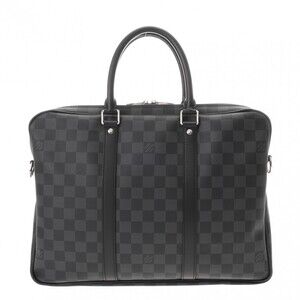 Louis Vuitton Damier Graphite Black PDV Briefcase Grey Canvas Business Bag